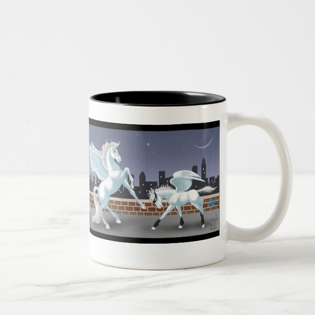 Caneca De Café Em Dois Tons Stormwind & raio (Direita)