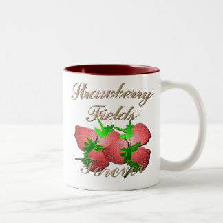 Caneca De Café Em Dois Tons Strawberry Fields agride