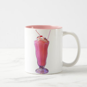 Caneca De Café Em Dois Tons Strawberry Milkshake