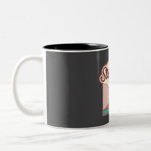 Caneca De Café Em Dois Tons Stromboli � Sicília, Itália