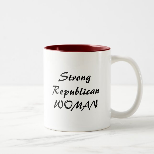 Caneca De Café Em Dois Tons StrongRepublicanWOMAN (Direita)