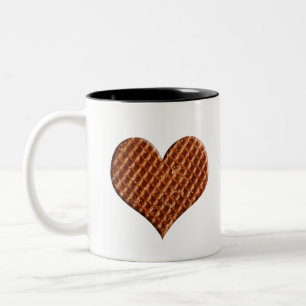 Caneca De Café Em Dois Tons Stroopwafel hartjes