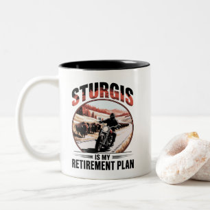 Caneca De Café Em Dois Tons Sturgis SD Plano de Reforma dos Comboios de Motoci