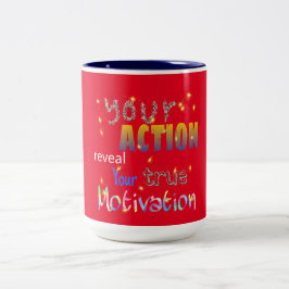 Caneca De Café Em Dois Tons sua ação revela sua motivação