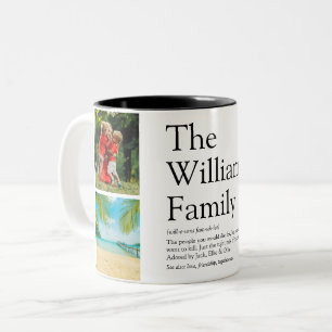 Caneca De Café Em Dois Tons Sua Definição de Família 4 Foto Moderna