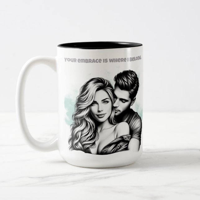 Caneca De Café Em Dois Tons Sua Embrace (Esquerda)