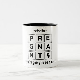 Caneca De Café Em Dois Tons sua esposa está grávida
