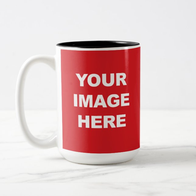 CANECA DE CAFÉ EM DOIS TONS SUA IMAGEM AQUI (Esquerda)