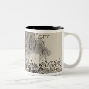 Caneca De Café Em Dois Tons Sua majestade e seus visitantes ilustres