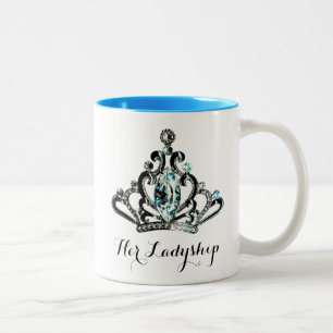 Caneca De Café Em Dois Tons "SUA NAMORADA" Tiara Mug