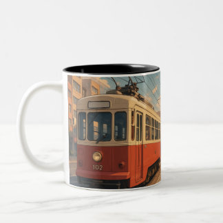 Caneca De Café Em Dois Tons Sua Viagem Matinal, em Forma de Caneca