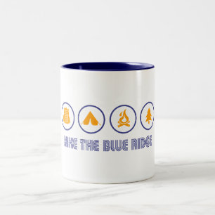 Caneca De Café Em Dois Tons Suba As Montanhas Blue Ridge