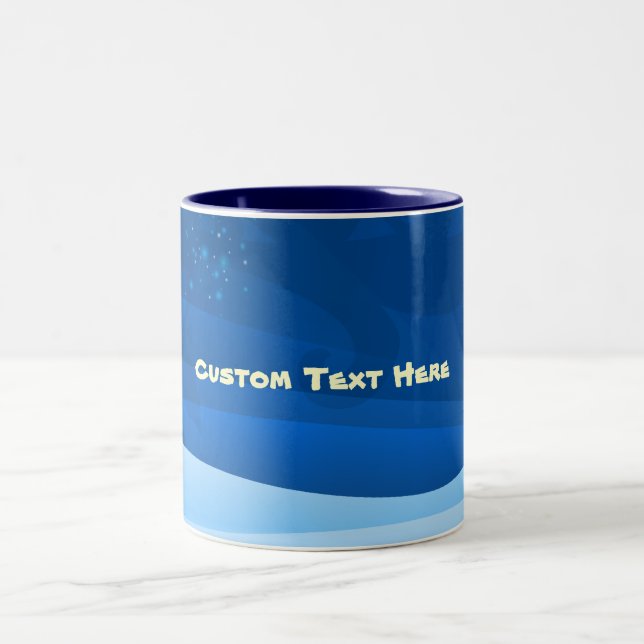 Caneca De Café Em Dois Tons Subaquático (Centro)