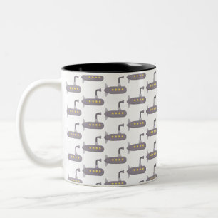 Caneca De Café Em Dois Tons submarino