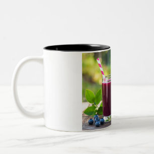 Caneca De Café Em Dois Tons suco com canudo