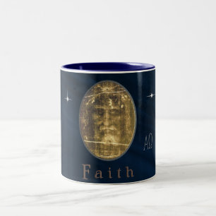 Caneca De Café Em Dois Tons Sudário de Turim