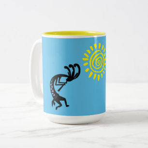 Caneca De Café Em Dois Tons Sudoeste de Kokopelli Coffee Mug