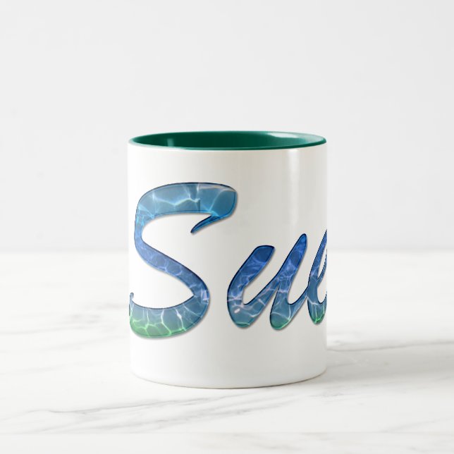 Caneca De Café Em Dois Tons SUE Name-Branded Gift Bebendo Mug (Centro)