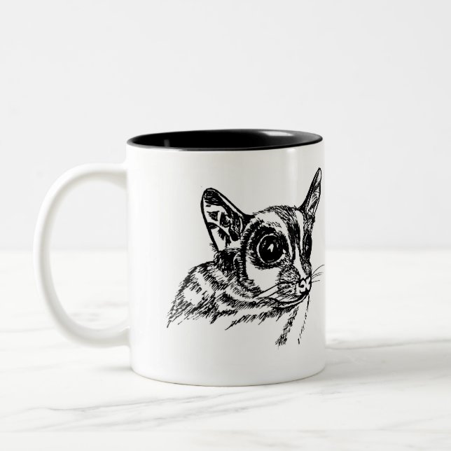 Caneca De Café Em Dois Tons Sugar Glider Art Mug (Esquerda)