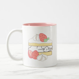 Caneca De Café Em Dois Tons Sugestões Doce: Ataque à Boca de Buniberry