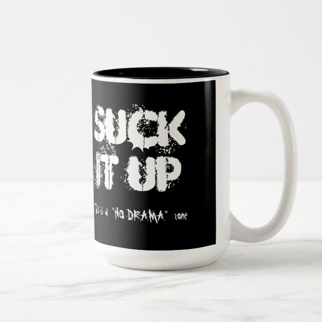 Caneca De Café Em Dois Tons Sugue-o acima (Direita)