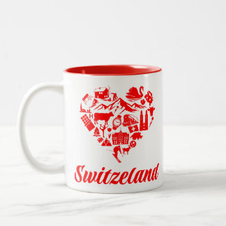 Caneca De Café Em Dois Tons Suiça
