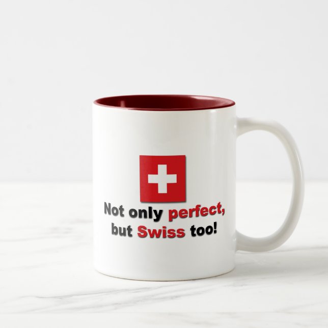 Caneca De Café Em Dois Tons Suíço perfeito (Direita)