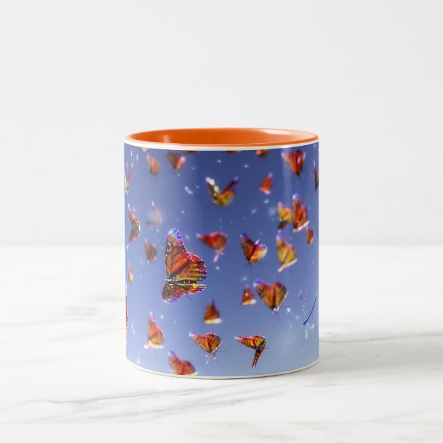Caneca De Café Em Dois Tons Summer Fantasia Mug (Centro)