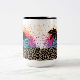 Caneca De Café Em Dois Tons Summer Vibes