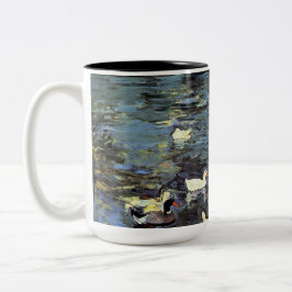 Caneca De Café Em Dois Tons Summertime (por Mary Cassatt)