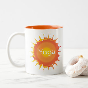 Caneca De Café Em Dois Tons Sun Hot Yoga