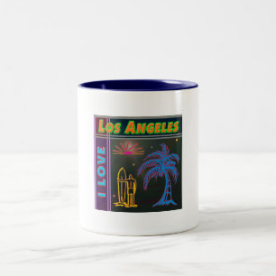 Caneca De Café Em Dois Tons Sun, Palm Tree & Surfer Cup