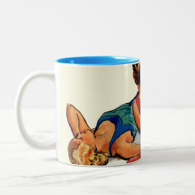 Caneca De Café Em Dois Tons Sunbathers (Esquerda)