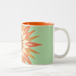 Caneca De Café Em Dois Tons Sunburst Boho