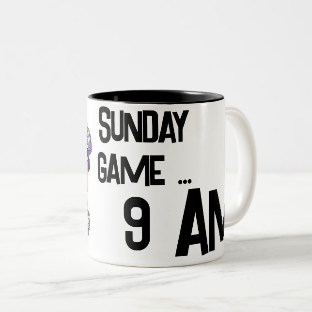 Caneca De Café Em Dois Tons Sunday Drool Mug (Frente Esquerda)