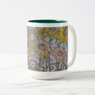 Caneca De Café Em Dois Tons Sunflower Mug