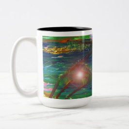 Caneca De Café Em Dois Tons Sunset