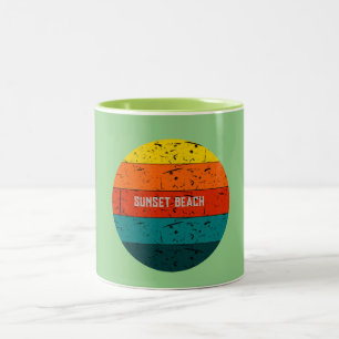 Caneca De Café Em Dois Tons Sunset Beach