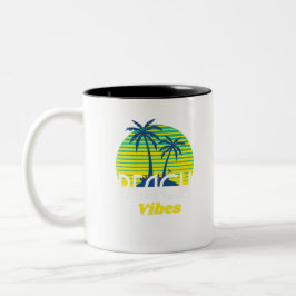 Caneca De Café Em Dois Tons Sunset Beach Vibes