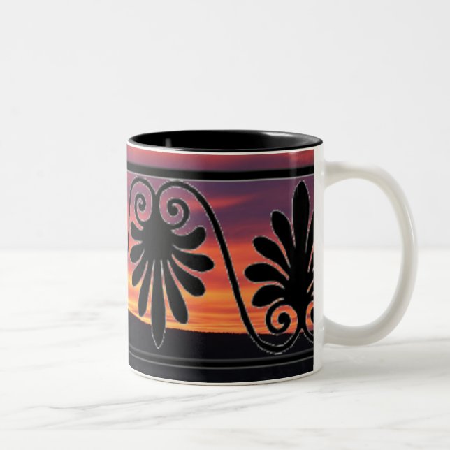 Caneca De Café Em Dois Tons Sunset Border Mug (Direita)