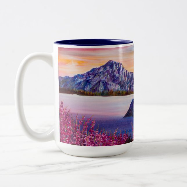 Caneca De Café Em Dois Tons Sunset de algodão doce (Esquerda)