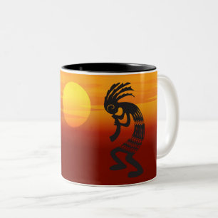 Caneca De Café Em Dois Tons Sunset Kokopelli