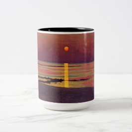 Caneca De Café Em Dois Tons Sunset (por Félix Vallotton)