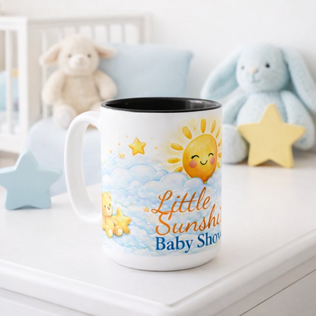 Caneca De Café Em Dois Tons Sunshine And Sophistication Baby Shower (Criador carregado)