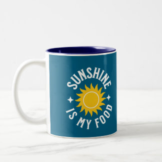 CANECA DE CAFÉ EM DOIS TONS SUNSHINE É MINHA COMIDA