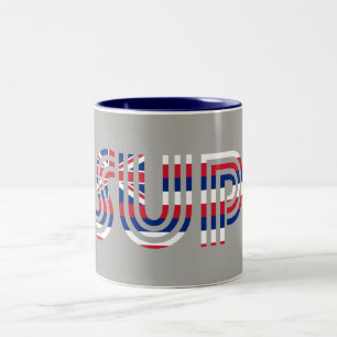 Caneca De Café Em Dois Tons SUP Hawaii Flag