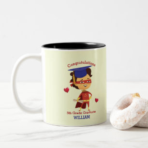 Caneca De Café Em Dois Tons Super Boy Parabéns 5