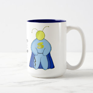 Caneca De Café Em Dois Tons Super-herói