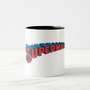 Caneca De Café Em Dois Tons Super-Homem  Logotipo clássico