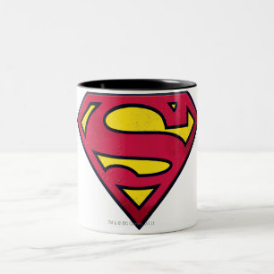 Caneca De Café Em Dois Tons Super-Homem  Logotipo do diafragma